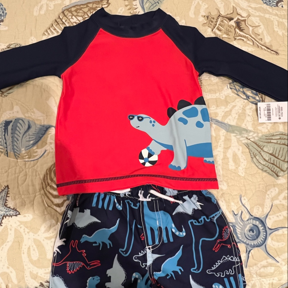 Brand New With Tags Carter’s 2 Piece 18 Month Boys Bathing Suit